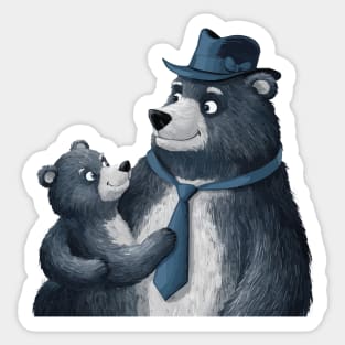 Father's Day with Bear Hugs Sticker